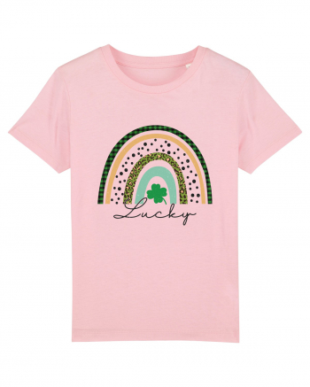 Lucky St. Patrick's Day Rainbow Cotton Pink