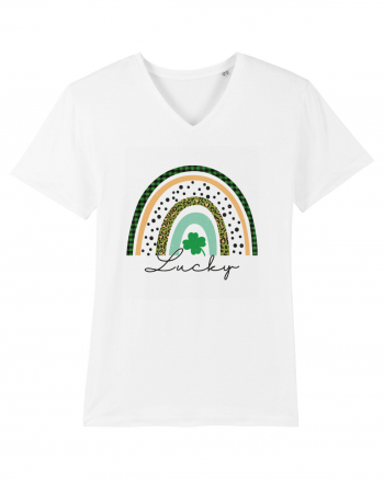 Lucky St. Patrick's Day Rainbow White