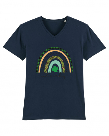 Lucky St. Patrick's Day Rainbow French Navy