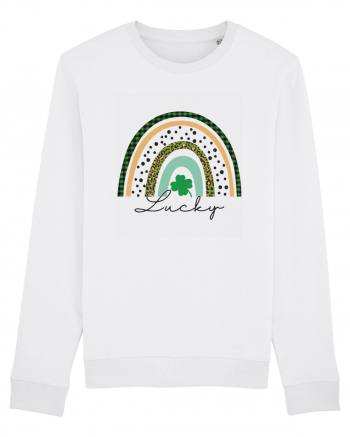 Lucky St. Patrick's Day Rainbow White