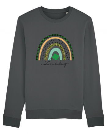 Lucky St. Patrick's Day Rainbow Anthracite