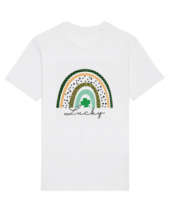 Lucky St. Patrick's Day Rainbow White