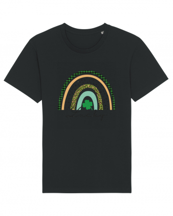 Lucky St. Patrick's Day Rainbow Black