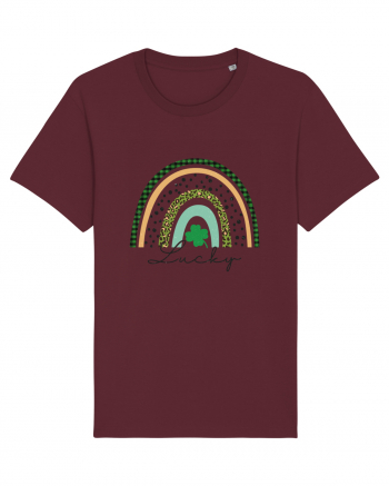 Lucky St. Patrick's Day Rainbow Burgundy