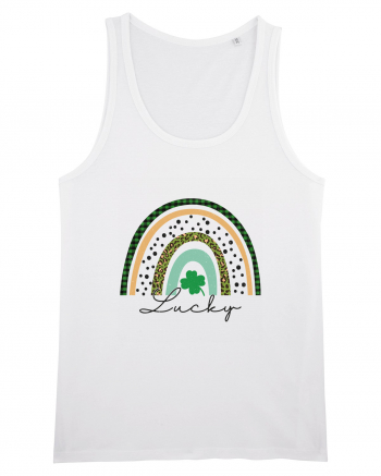 Lucky St. Patrick's Day Rainbow White