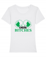 Cheers Bitches Tricou mânecă scurtă guler larg fitted Damă Expresser