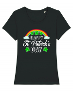 Happy St. Patrick's Day Tricou mânecă scurtă guler larg fitted Damă Expresser