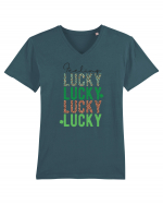 Feeling Lucky Tricou mânecă scurtă guler V Bărbat Presenter