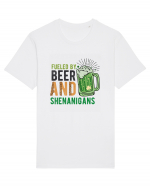 Fueled By Beer Tricou mânecă scurtă Unisex Rocker