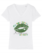 I'm Not Irish But Kiss Me Anyway Tricou mânecă scurtă guler V Damă Evoker