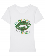 I'm Not Irish But Kiss Me Anyway Tricou mânecă scurtă guler larg fitted Damă Expresser