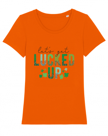 Let's Get Lucked Up Bright Orange