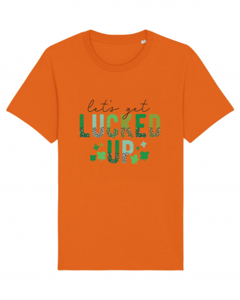 Let's Get Lucked Up Bright Orange