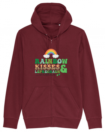 Rainbow Kisses And Leprechaun Wishes Burgundy