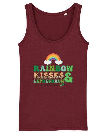 Rainbow Kisses And Leprechaun Wishes Burgundy