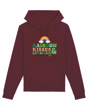 Rainbow Kisses And Leprechaun Wishes Burgundy