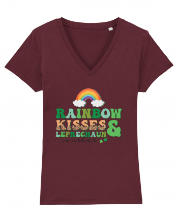 Rainbow Kisses And Leprechaun Wishes Burgundy