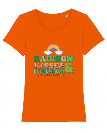 Rainbow Kisses And Leprechaun Wishes Bright Orange