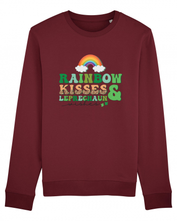 Rainbow Kisses And Leprechaun Wishes Burgundy