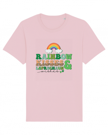 Rainbow Kisses And Leprechaun Wishes Cotton Pink