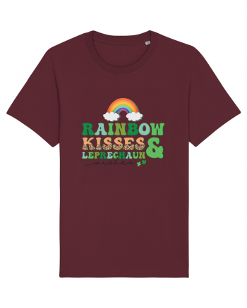 Rainbow Kisses And Leprechaun Wishes Burgundy