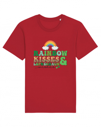 Rainbow Kisses And Leprechaun Wishes Red