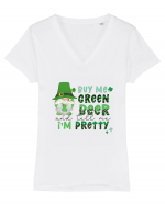 By Green Beer And Tell Me I'm Pretty Tricou mânecă scurtă guler V Damă Evoker