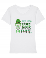 By Green Beer And Tell Me I'm Pretty Tricou mânecă scurtă guler larg fitted Damă Expresser