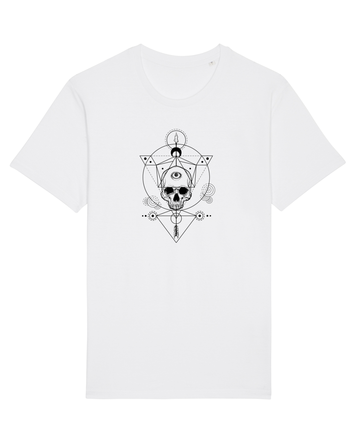 Tricou mânecă scurtă Unisex Rocker White