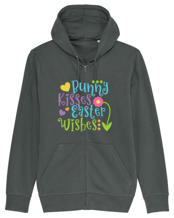 Bunny Kisses Easter Wishes Anthracite