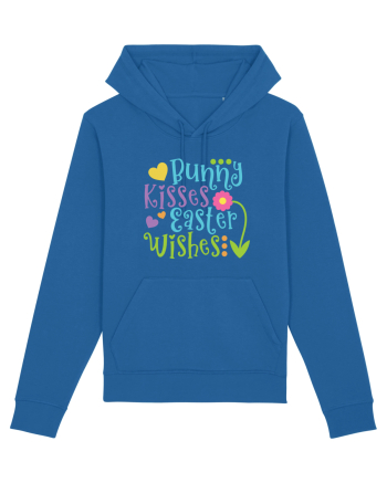 Bunny Kisses Easter Wishes Royal Blue