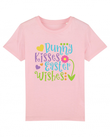 Bunny Kisses Easter Wishes Cotton Pink