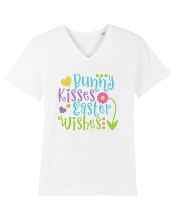 Bunny Kisses Easter Wishes White