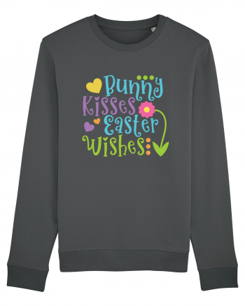 Bunny Kisses Easter Wishes Anthracite