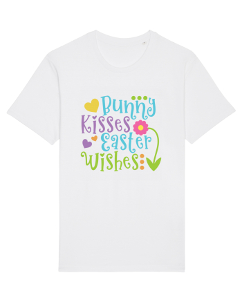 Bunny Kisses Easter Wishes White