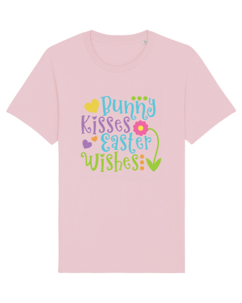 Bunny Kisses Easter Wishes Cotton Pink