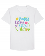 Bunny Kisses Easter Wishes Tricou mânecă scurtă guler larg Bărbat Skater