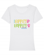 Hippity Hoppity Tricou mânecă scurtă guler larg fitted Damă Expresser