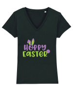Hoppy Easter Tricou mânecă scurtă guler V Damă Evoker