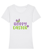 Hoppy Easter Tricou mânecă scurtă guler larg fitted Damă Expresser