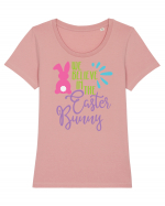 We Believe in the Easter Bunny Tricou mânecă scurtă guler larg fitted Damă Expresser