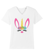 Unicorn Bunny Tricou mânecă scurtă guler V Bărbat Presenter