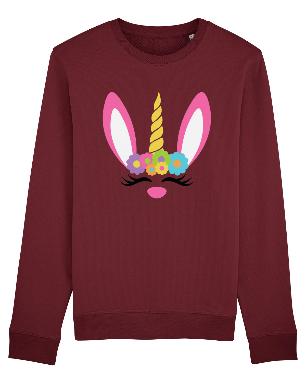 Bluză mânecă lungă Unisex Rise Burgundy