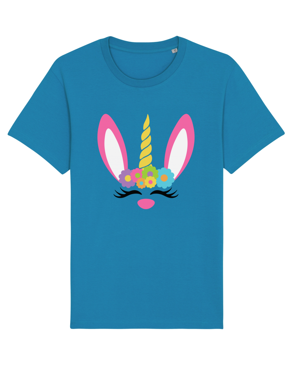Tricou mânecă scurtă Unisex Rocker Azur