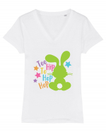 Too Hip to Hop Hop Tricou mânecă scurtă guler V Damă Evoker