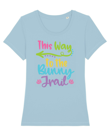 This way to the Bunny Trail Sky Blue
