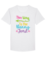 This way to the Bunny Trail Tricou mânecă scurtă guler larg Bărbat Skater