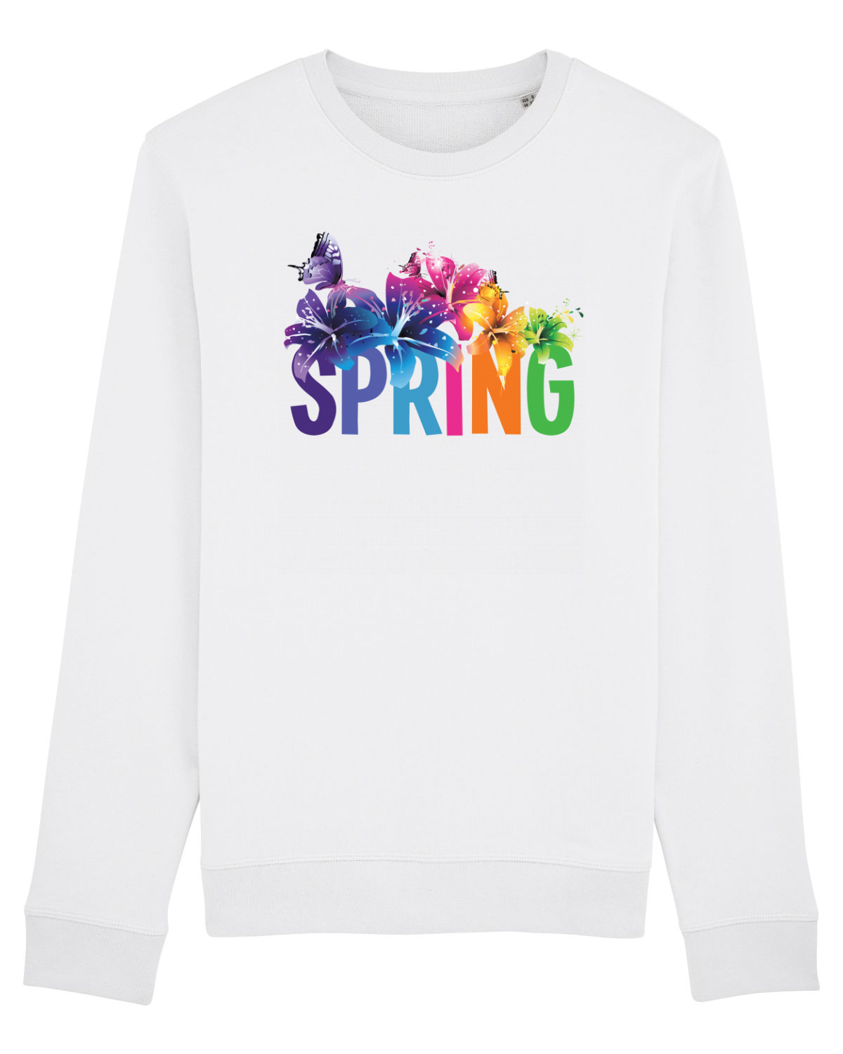 Bluză mânecă lungă Unisex Rise White
