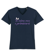 În inima mea e primăvară Tricou mânecă scurtă guler V Bărbat Presenter