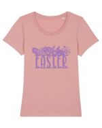 Easter Tricou mânecă scurtă guler larg fitted Damă Expresser